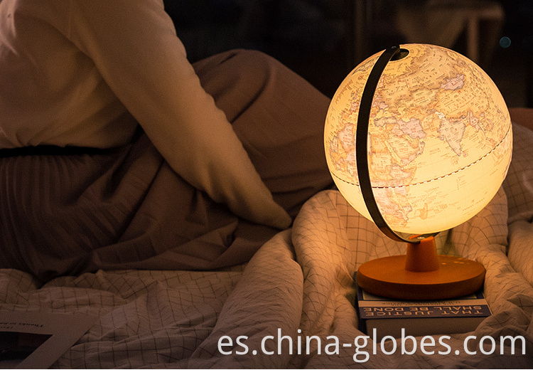 lighted world globes